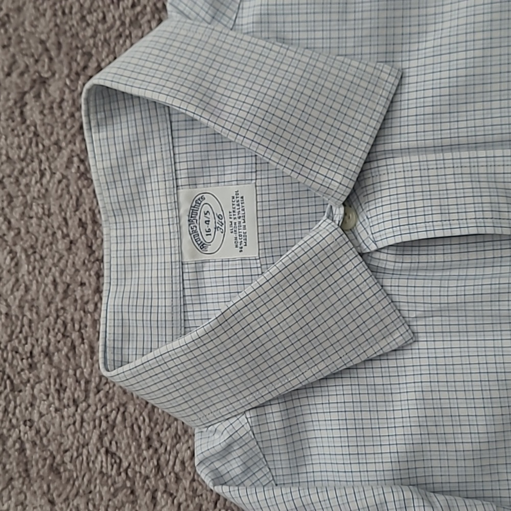 Brooks Brothers no-iron slim fit dress shirt sz 16 4/5